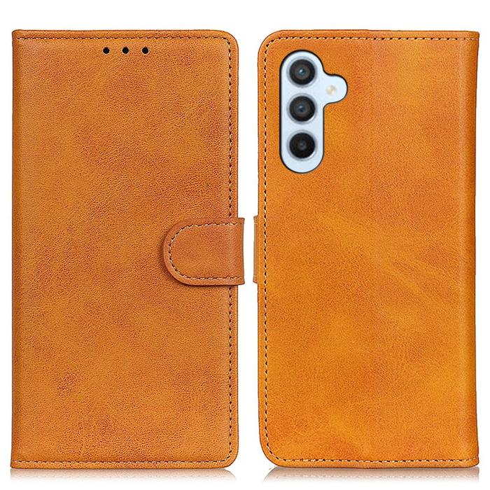 Bild 1, Samsung Galaxy A35 5G Fodral Läder Brun