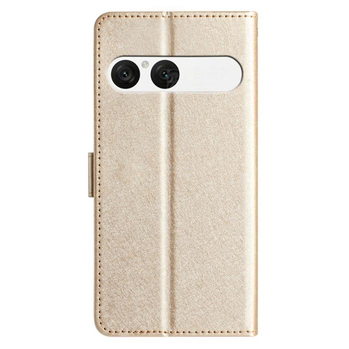 Bild 2, Sony Xperia 10 VII Fodral Läder Guld