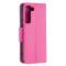 Samsung Galaxy S22 Fodral Litchi Shark Rosa