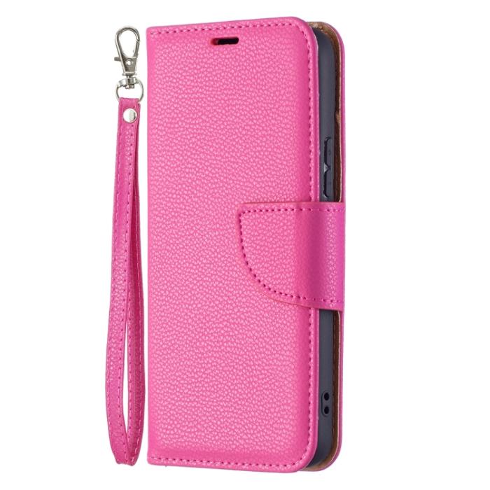 Bild 2, Samsung Galaxy S22 Fodral Litchi Shark Rosa