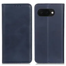 Google Pixel 9a Fodral Flip Split L&auml;der Bl&aring;