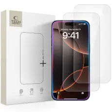 Tech-Protect iPhone Air 2-PACK Sk&auml;rmskydd H&auml;rdat Glas Transparent