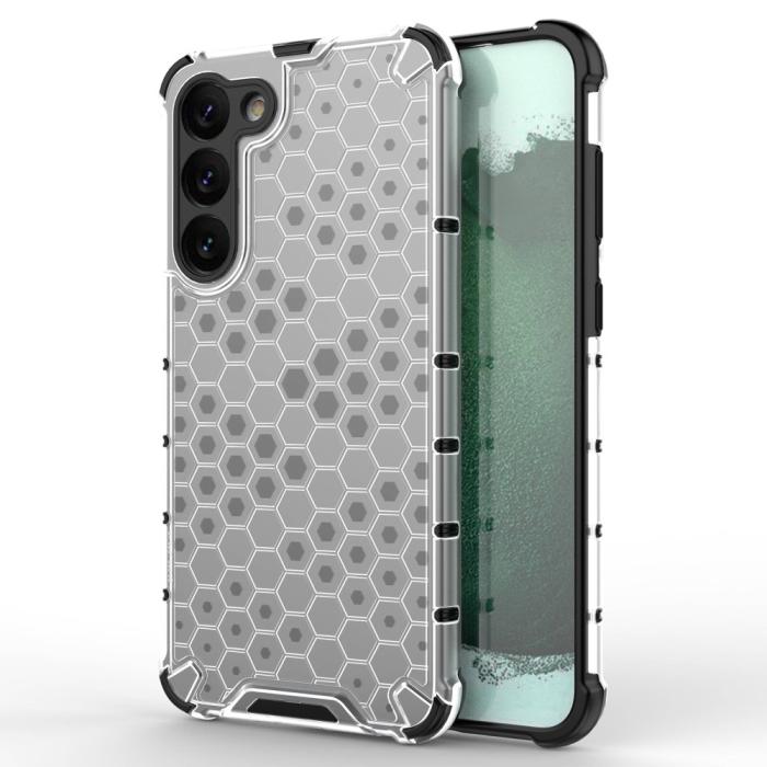 Bild 1, Samsung Galaxy S23 Plus Skal Honeycomb Hybrid Grå