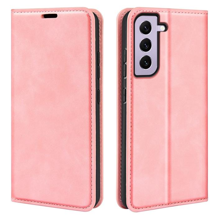 Bild 1, Samsung Galaxy S23 Flip Fodral Skin Touch Roséguld