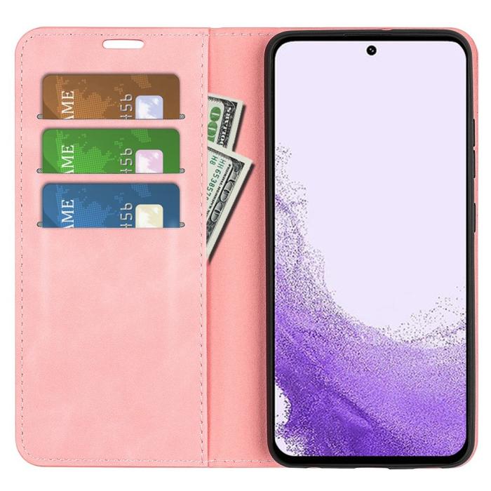 Bild 2, Samsung Galaxy S23 Flip Fodral Skin Touch Roséguld