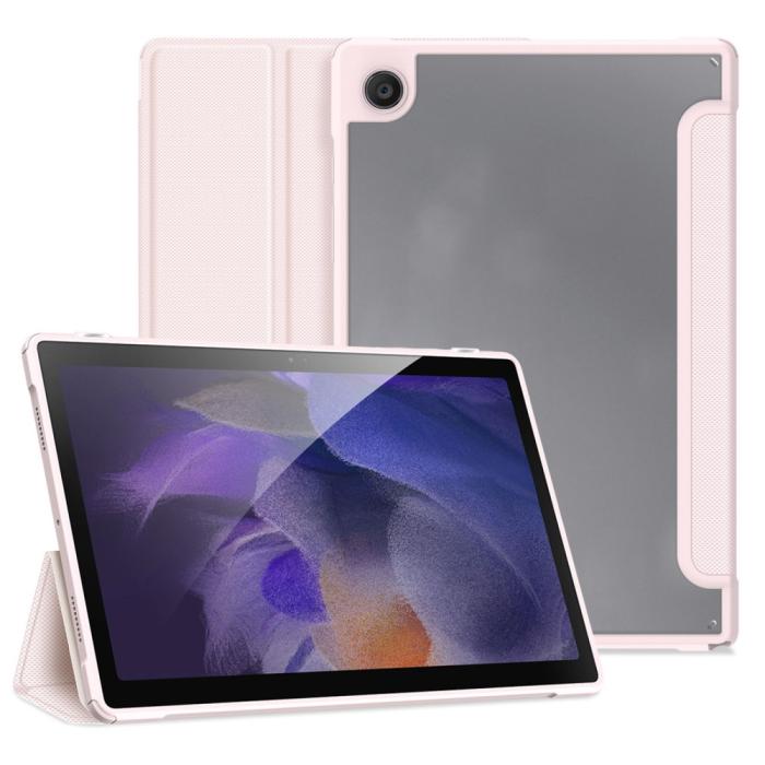 Bild 1, DUX DUCIS Samsung Galaxy Tab A8 10.5 (2021) Ljus Rosa Fodral TOBY Tri-Fold