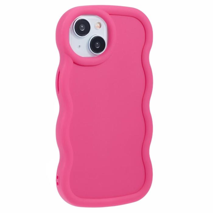 Bild 3, iPhone 13 Mobilskal Wavy Rosa