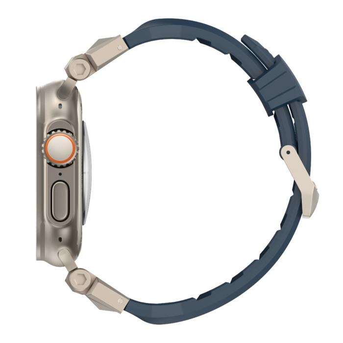 Bild 5, Apple Watch 42/44/45/49mm RobustFit Armband Mörk Blå