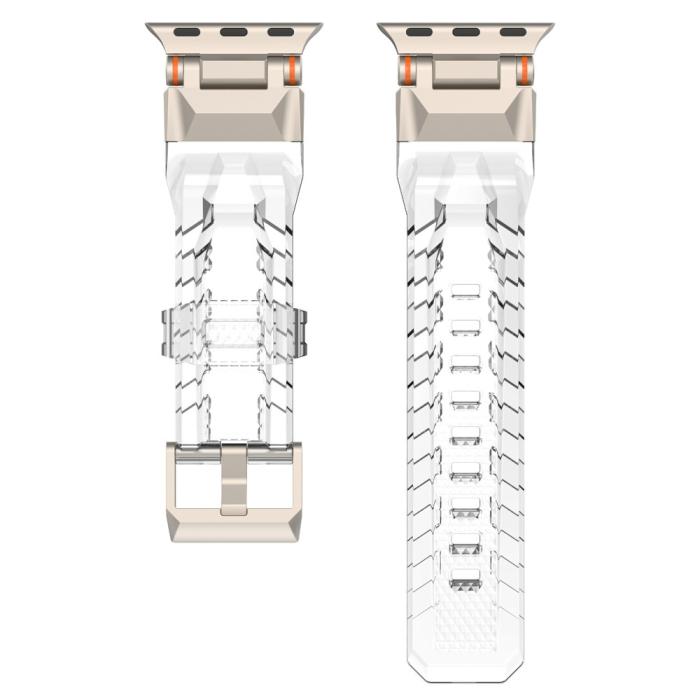 Bild 3, Apple Watch 42/44/45/49mm RobustFit Armband Transparent