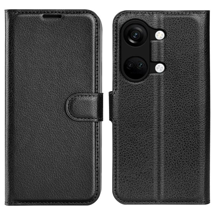 Bild 1, OnePlus Nord 3 5G Fodral Litchi Textur Svart