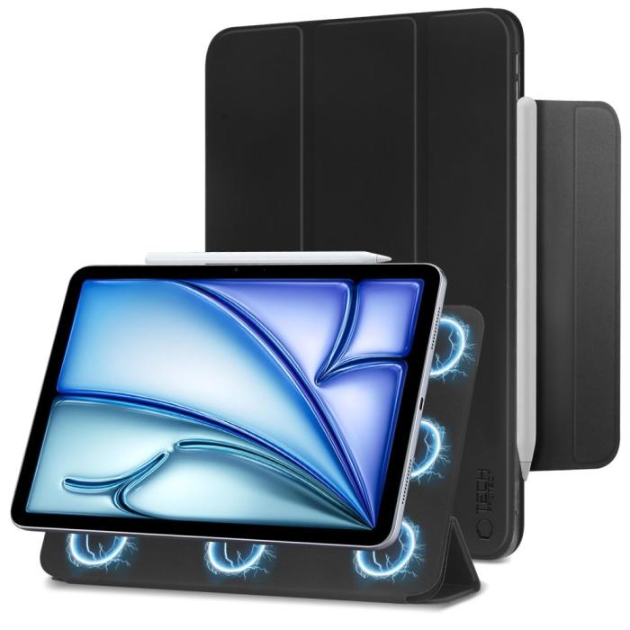 Bild 2, Tech-Protect iPad Air 2025-2020 Fodral SC Magnetiskt Svart