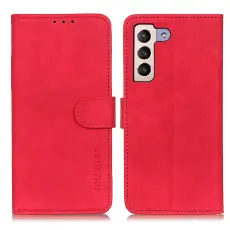 KHAZNEH Samsung Galaxy S22 Plus Fodral Retro Läder Röd