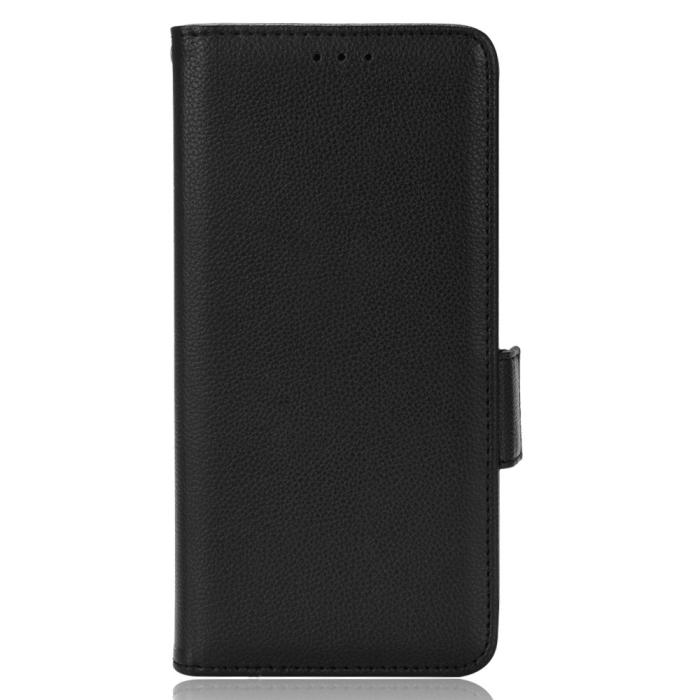 Bild 2, Samsung Galaxy S22 Plus Fodral Litchi Textur Svart