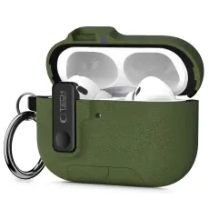Tech-Protect AirPods Pro 3 Skal Slim Hook Olive Green