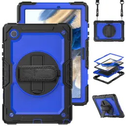 Galaxy Tab A8 10.5 Skal Shockproof Hybrid Kickstand Strap