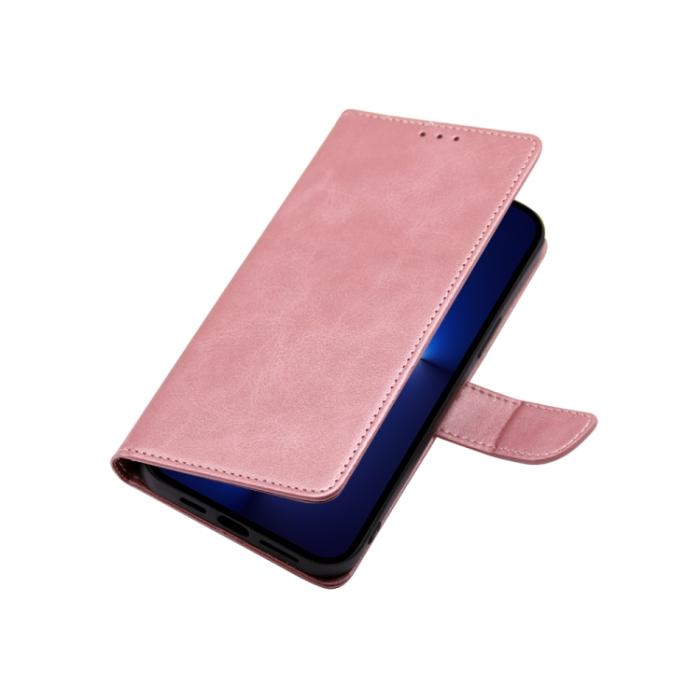Bild 5, Motorola Moto G13 / G23 / G53 5G Fodral Solid Läder Roséguld