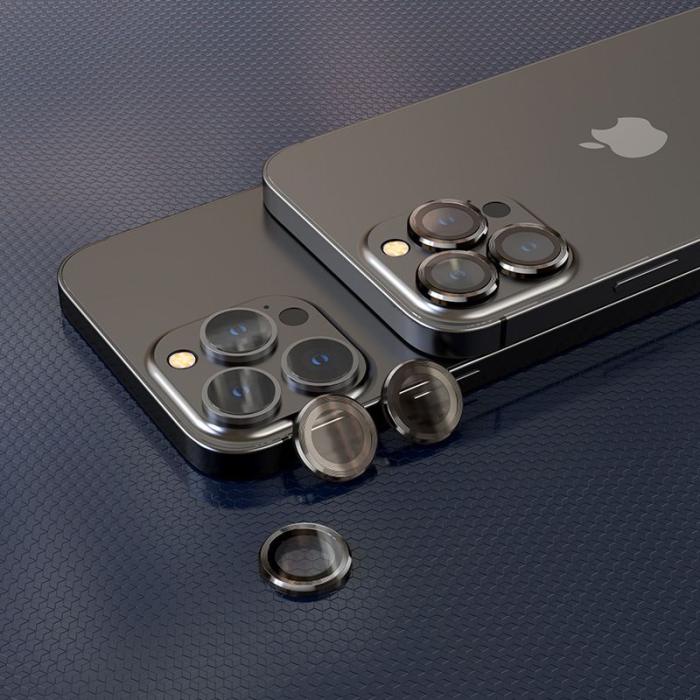 Bild 2, HOFI iPhone 13 Pro / 13 Pro Max Linsskydd Härdat Glas Pro+