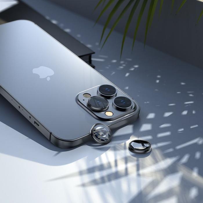 Bild 3, HOFI iPhone 13 Pro / 13 Pro Max Linsskydd Härdat Glas Pro+