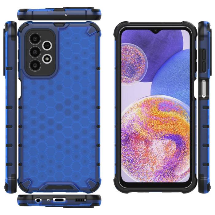 Bild 5, Samsung Galaxy A23 5G Skal Honeycomb Shockproof Blå