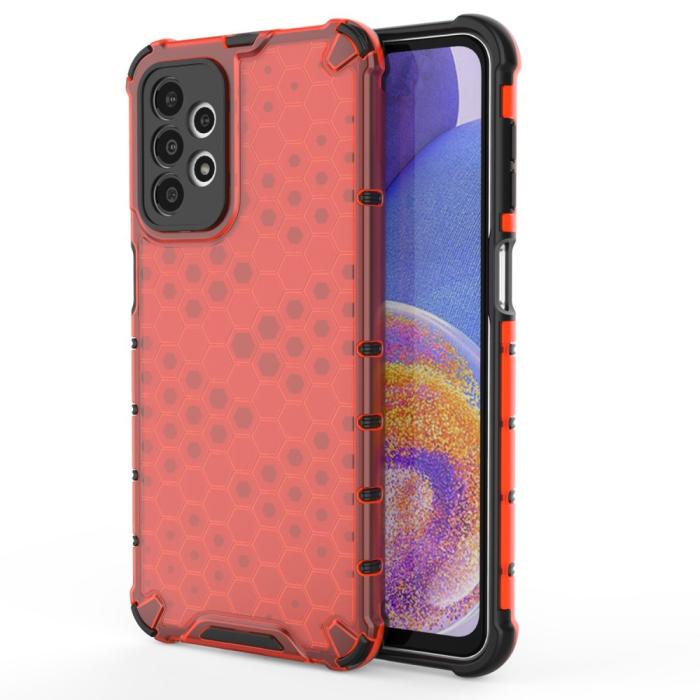 Bild 1, Samsung Galaxy A23 5G Skal Honeycomb Shockproof Röd