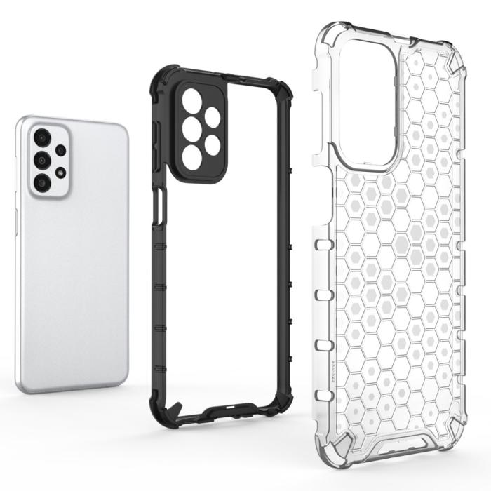 Bild 2, Samsung Galaxy A23 5G Skal Honeycomb Shockproof Röd