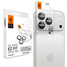 Spigen iPhone 18 Pro/18 Pro Max 2-PACK Linsskydd Optik Pro GLAS.tR 'Ez Fit'