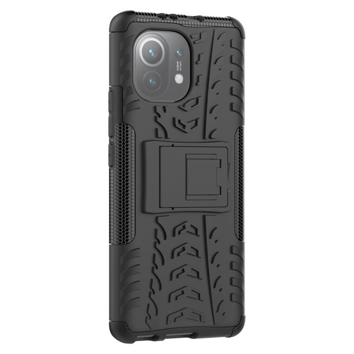 Bild 5, Xiaomi Mi 11 - Ultimata Stöttåliga Skalet med Stöd - Svart