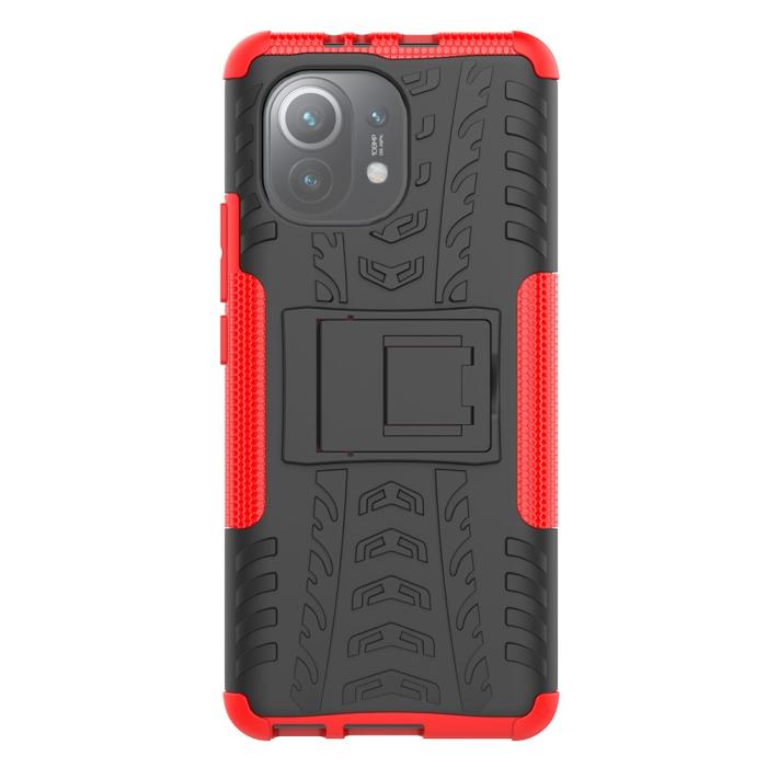 Bild 2, Xiaomi Mi 11 - Ultimata Stöttåliga Skalet med Stöd - Röd