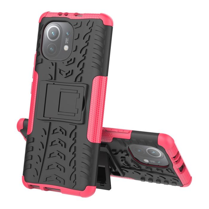 Bild 2, Xiaomi Mi 11 - Ultimata Stöttåliga Skalet med Stöd - Rosa