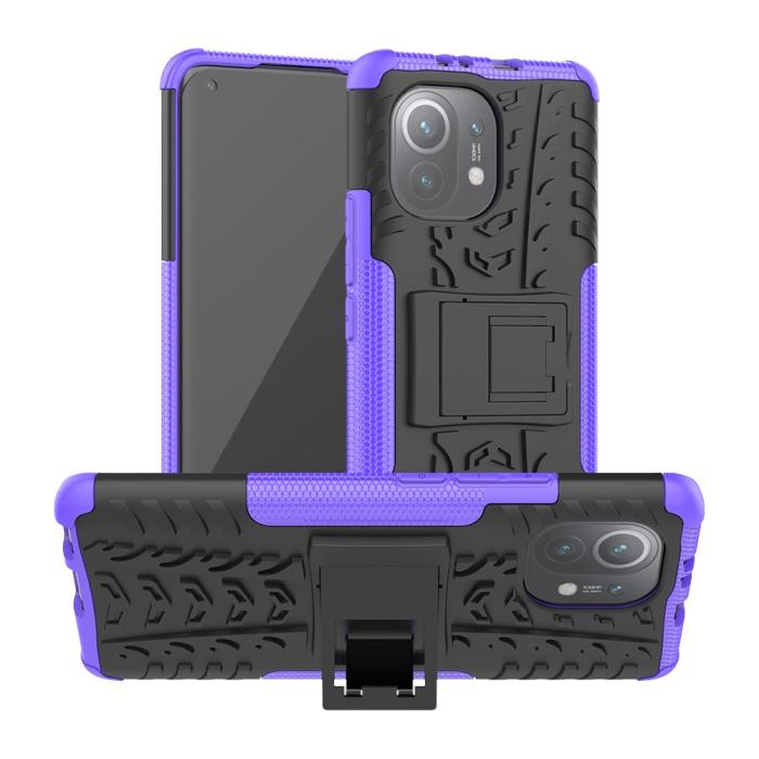 Bild 1, Xiaomi Mi 11 - Ultimata Stöttåliga Skalet med Stöd - Lila