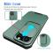 iPhone 13 - Hybrid Shockproof CamShield Skal - Grön