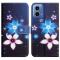 Motorola Moto G35 5G Fodral Med Tryck Blommor