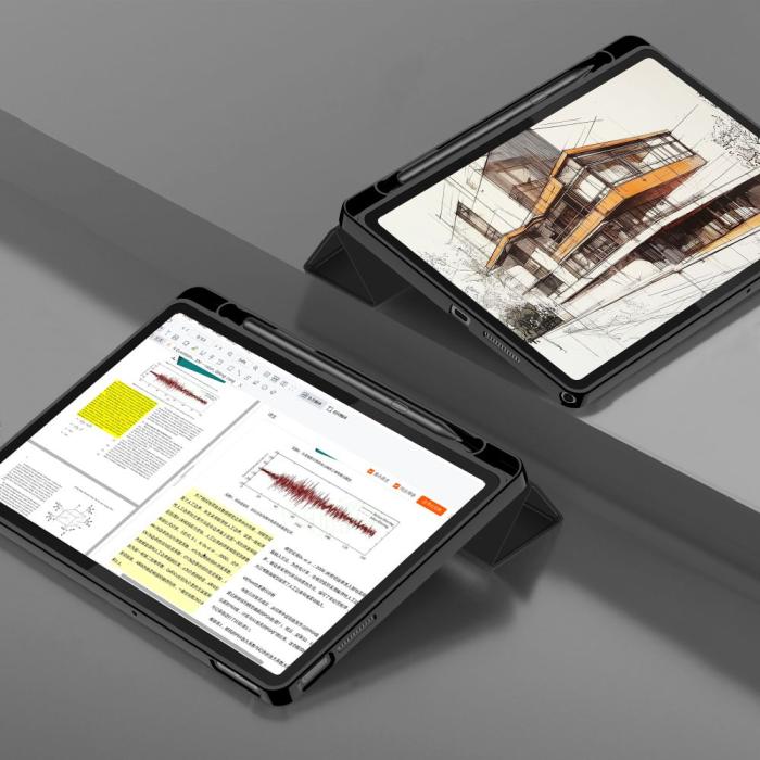 Bild 6, Tech-Protect Lenovo Tab 10.1 2025 Fodral SmartCase Pennhållare Svart