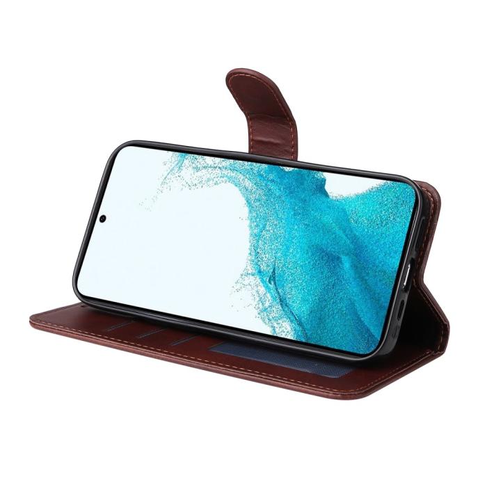 Bild 3, Samsung Galaxy A54 5G Fodral Läder Brun