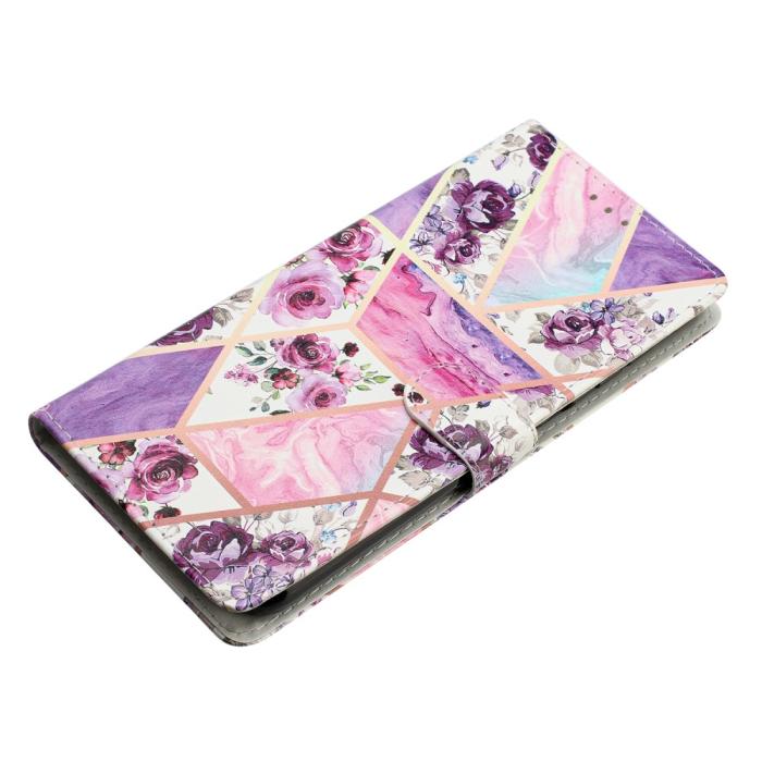 Bild 5, iPhone 16 Pro Max Fodral Marmor Rosa