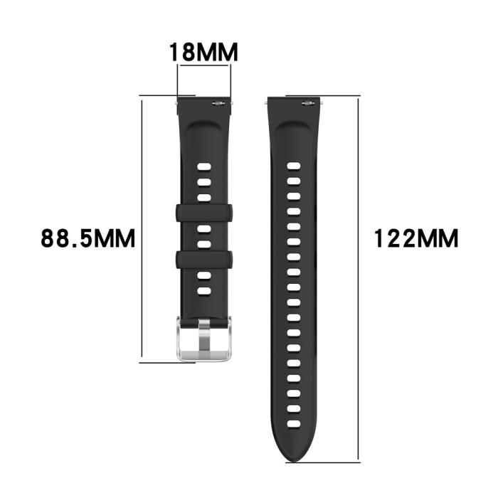 Bild 6, Huawei Watch GT 6 41 mm / 5 Pro 42 mm Armband Silikon Blå