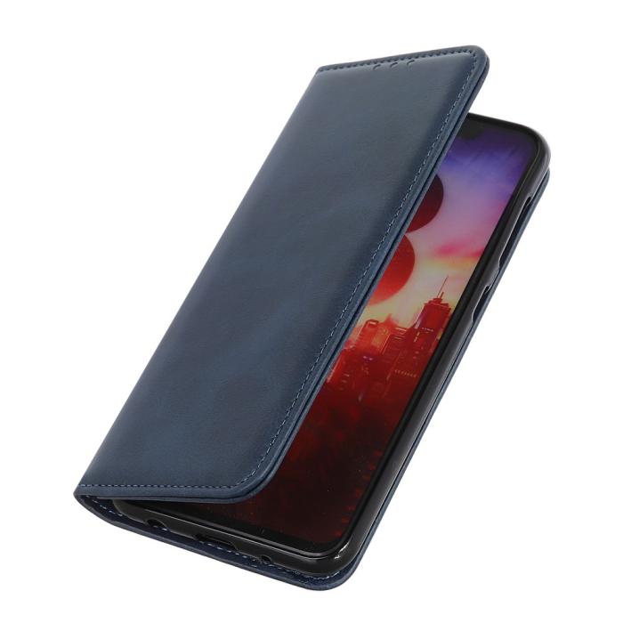 Bild 5, Google Pixel 9a Fodral Flip Split Läder Blå