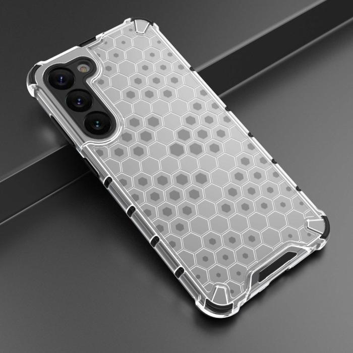 Bild 5, Samsung Galaxy S23 Plus Skal Honeycomb Hybrid Grå