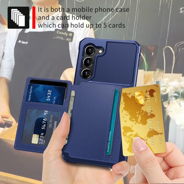 Bild 5, Samsung Galaxy S23 Plus Skal Med Plånbok Blå