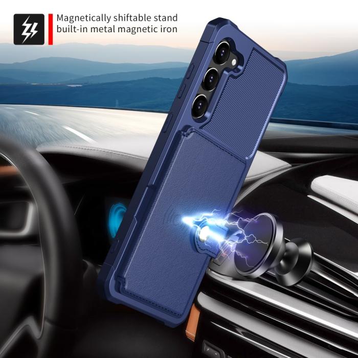Bild 6, Samsung Galaxy S23 Plus Skal Med Plånbok Blå
