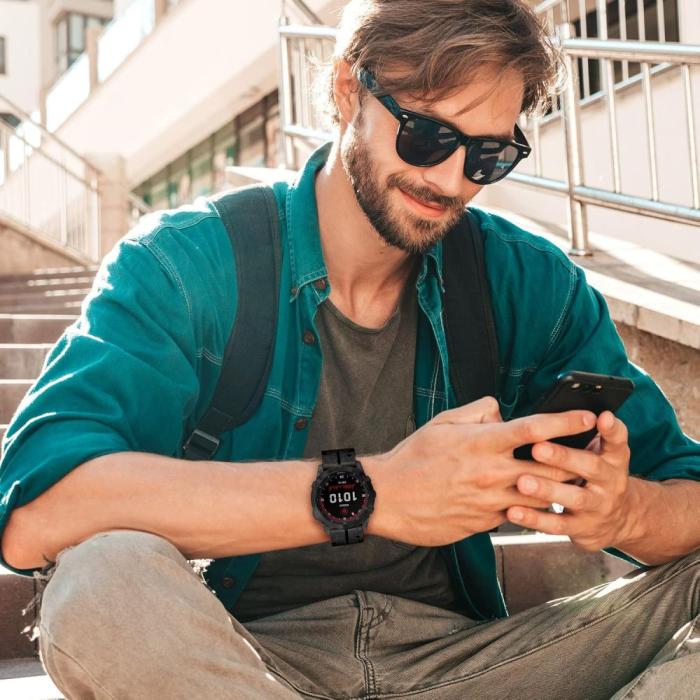 Bild 3, Tech-Protect Garmin Fenix 51 mm Armband Silicone PU Svart