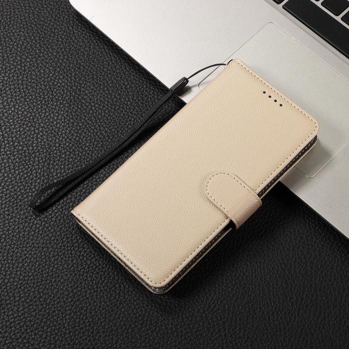 Bild 6, OnePlus Nord CE5 Plånboksfodral Läder Beige