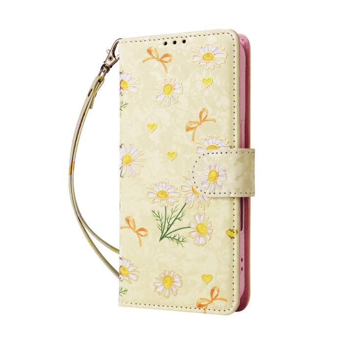 Bild 5, iPhone 17 Fodral RFID Läder Yellow Daisy