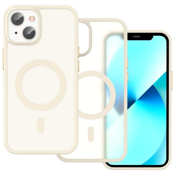 Bild 2, ColorPop iPhone 14/13 Skal CH MagSafe Matt Off White