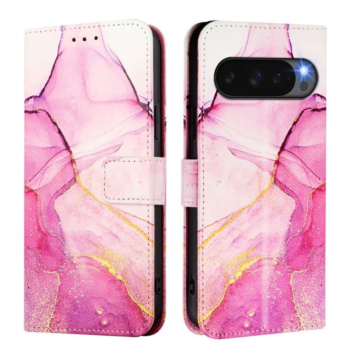 Bild 2, Google Pixel 10/10 Pro / 9/9 Pro Fodral Marmor Rosa / Lila