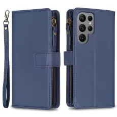 Galaxy S24 Ultra Fodral Flerkort Multifunktionell Blå