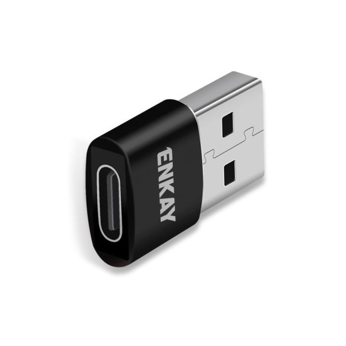 Bild 2, ENKAY USB-A Till USB-C Adapter Svart