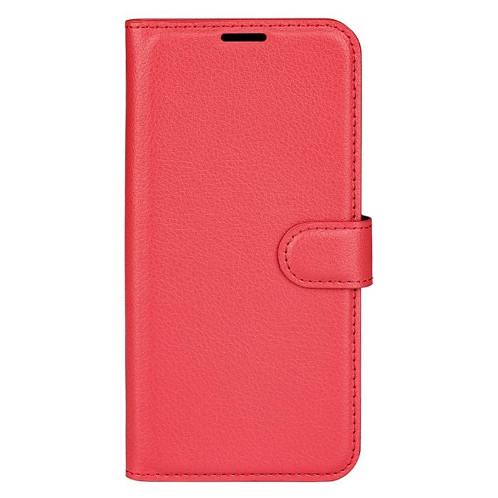 Bild 5, Motorola Moto G04 4G/G24 4G Fodral Litchi Läder Röd