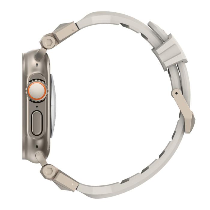 Bild 5, Apple Watch 42/44/45/49mm RobustFit Armband Ljus Grå