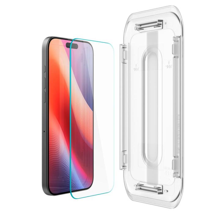 Bild 3, Spigen iPhone 17 / 17 Pro / 16 Pro 2-PACK GLAS.tR 